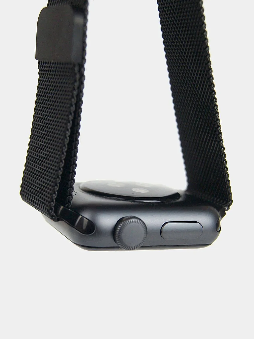 Черный ремешок для Apple Watch, "Миланская петля"
