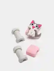 Розовый защита кабеля