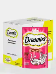 Лакомство для кошек Dreamies лакомые подушечки с говядиной
