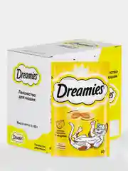 Лакомство для кошек Dreamies лакомые подушечки с сыром 1 упаковка