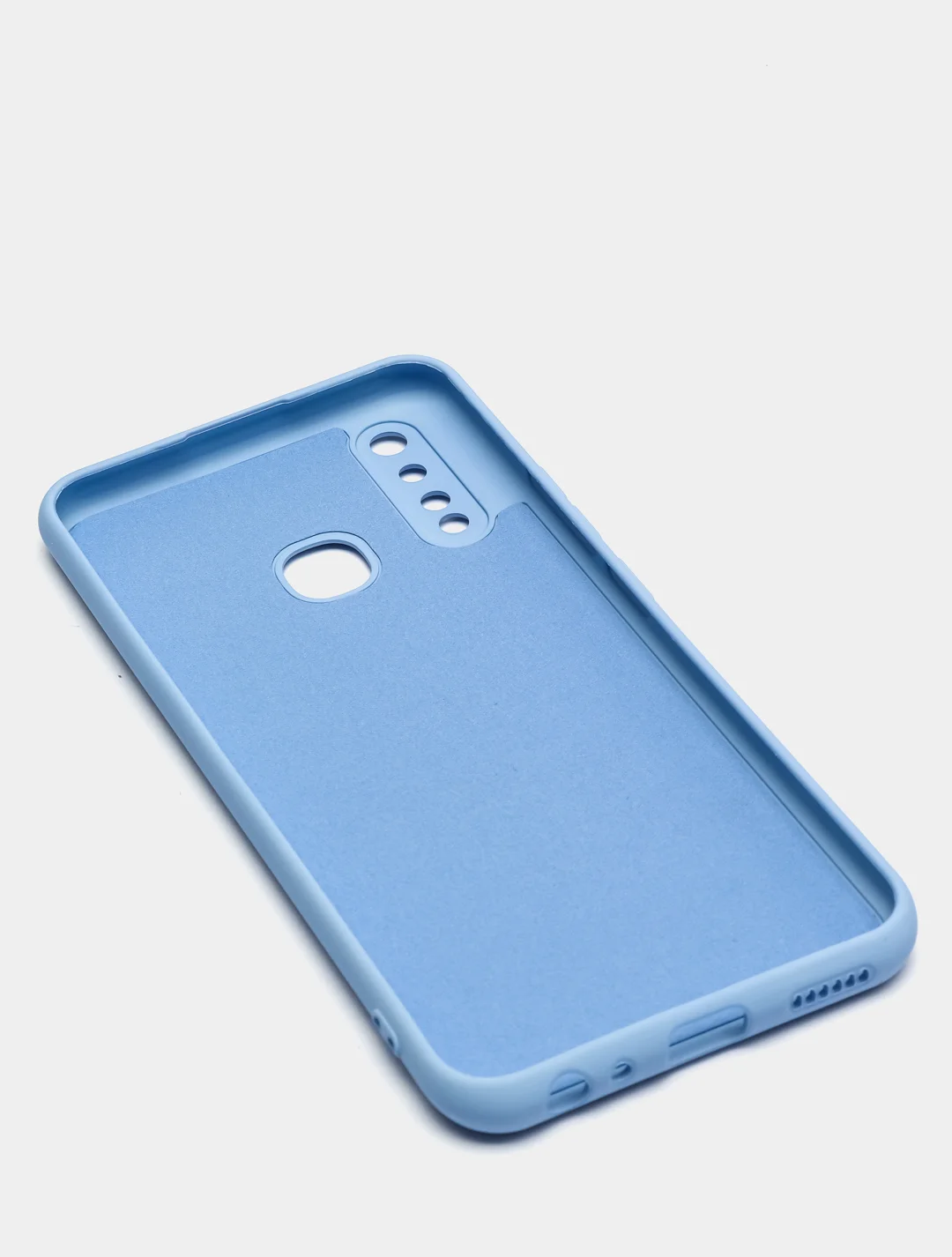 Голубой чехол Vivo Y19 /  Y5S / U3 силиконовый