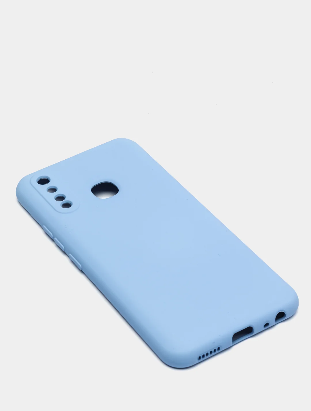 Голубой чехол Vivo Y19 /  Y5S / U3 силиконовый