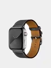 Черный кожаный ремешок для Apple Watch