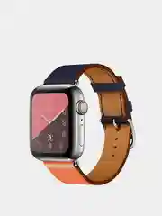 Синий меланж кожаный ремешок для Apple Watch