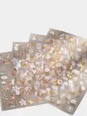 Голографические 3d-наклейки для ногтей, самоклеящиеся