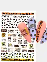Самоклеющиеся 3D стикеры для дизайна ногтей, слайдер для маникюра, наклейки для ногтей