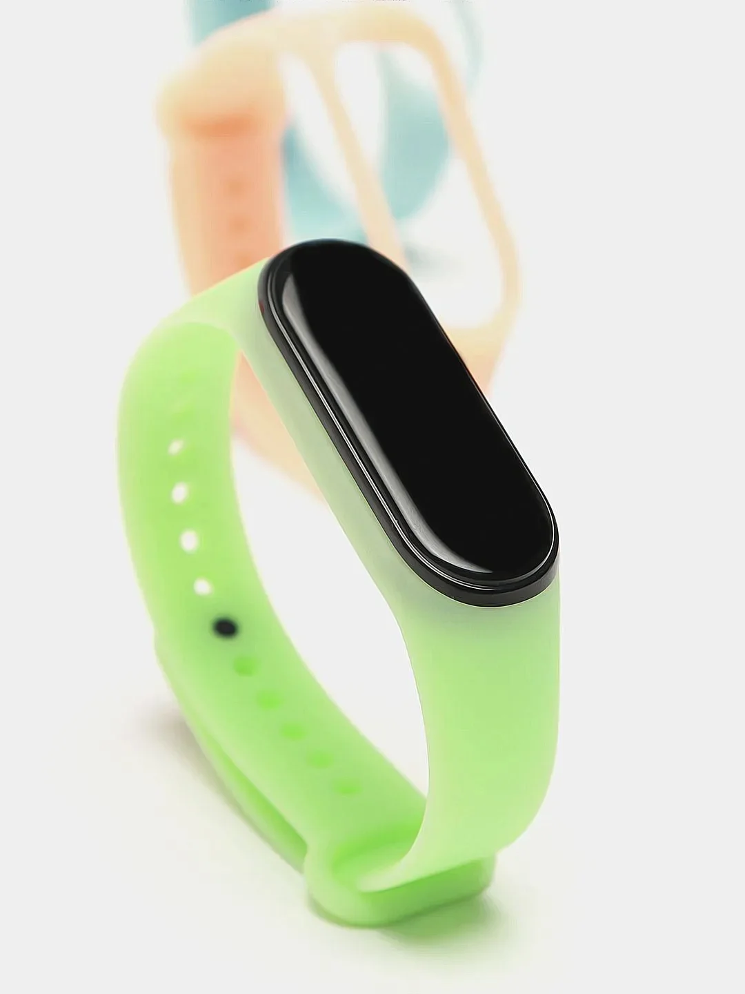 Зеленый светящиеся ремешки для Xiaomi Mi Band 3 и Mi Band 4