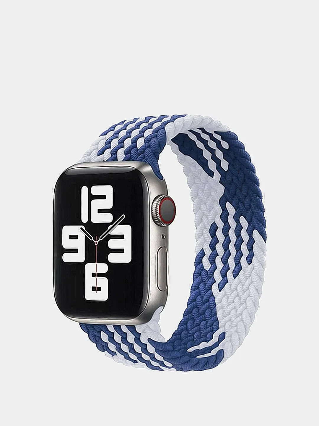 Небесно-голубой нейлоновый ремешок для Apple Watch плетёный монобраслет