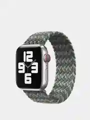 Лесной зеленый нейлоновый ремешок для Apple Watch плетёный монобраслет