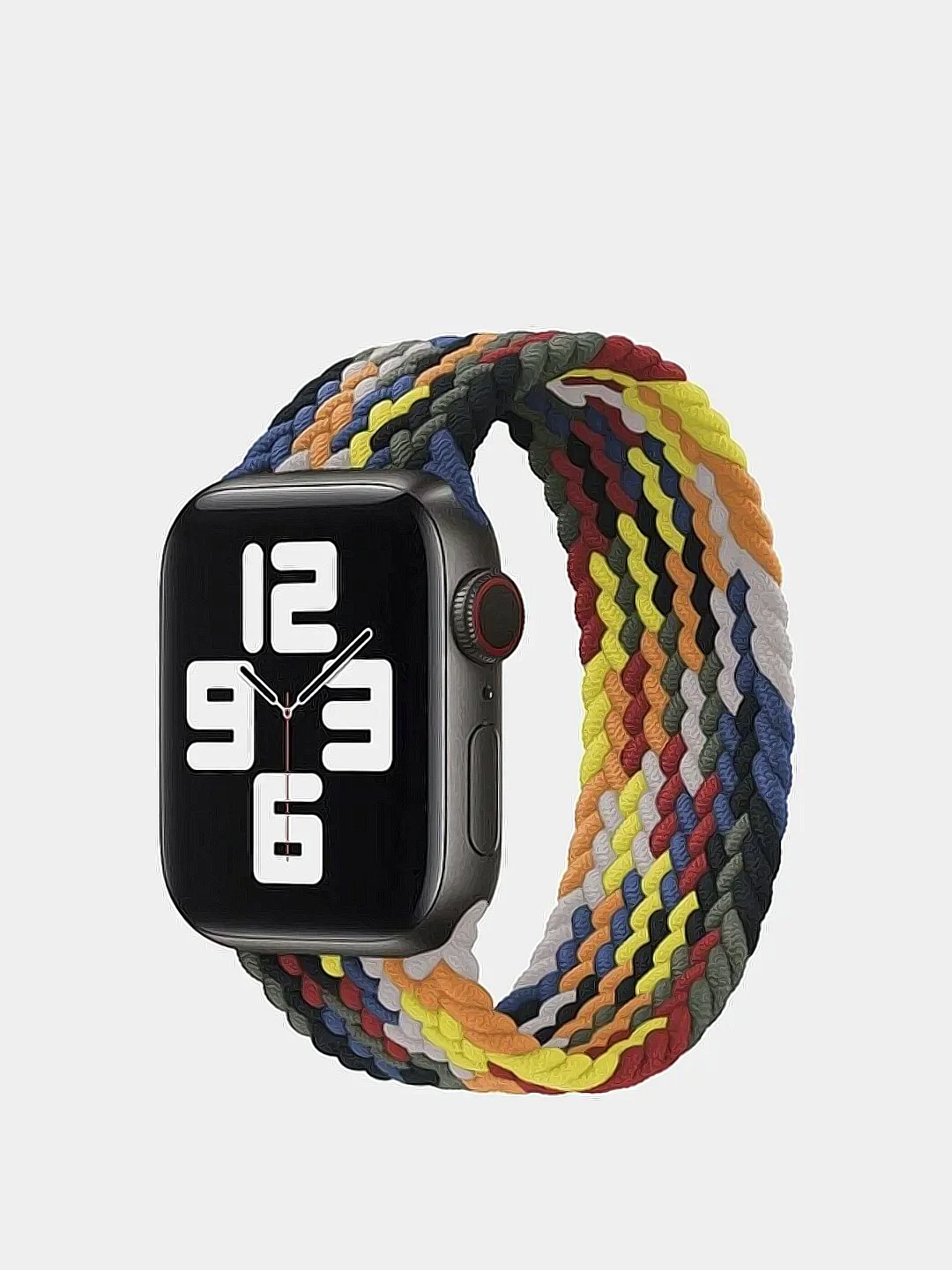 Терракотовый нейлоновый ремешок для Apple Watch плетёный монобраслет