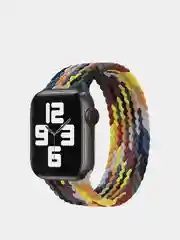 Терракотовый нейлоновый ремешок для Apple Watch плетёный монобраслет