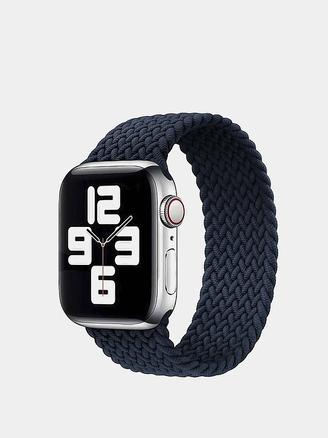 Темно-синий нейлоновый ремешок для Apple Watch плетёный монобраслет