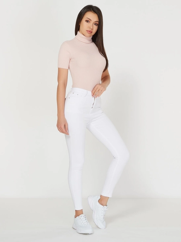 Джинсы skinny женские зауженные, с высокой посадкой