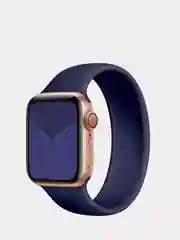 Темно-синий силиконовый ремешок монобраслет для Apple Watch