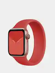 Красный силиконовый ремешок монобраслет для Apple Watch