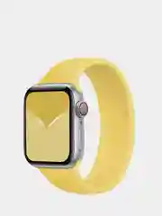 Желтый силиконовый ремешок монобраслет для Apple Watch