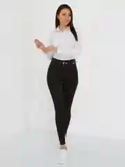 Черный джинсы skinny женские зауженные, с высокой посадкой