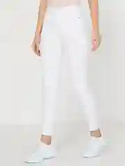 Белый джинсы skinny женские зауженные, с высокой посадкой