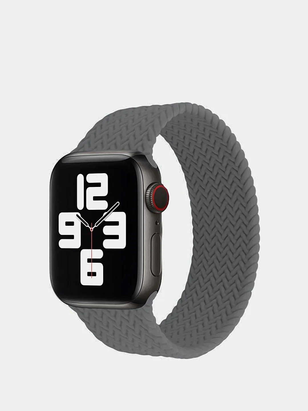 Серый монобраслет-ремешок для Apple Watch, силиконовый