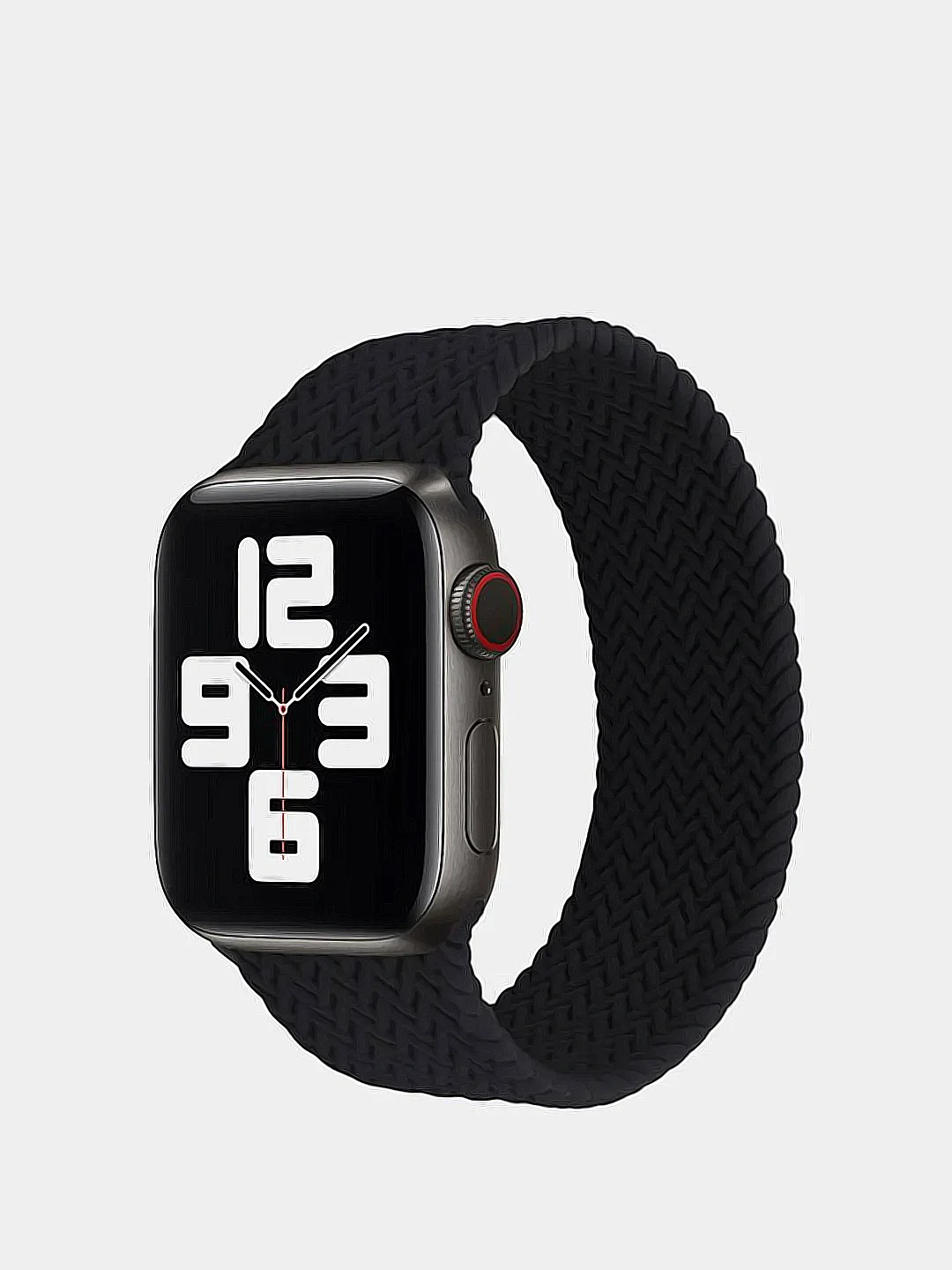 Черный монобраслет-ремешок для Apple Watch, силиконовый