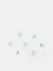 Голубой бисер стеклянный круглый 3 мм 15 г, 500 штук в упаковке