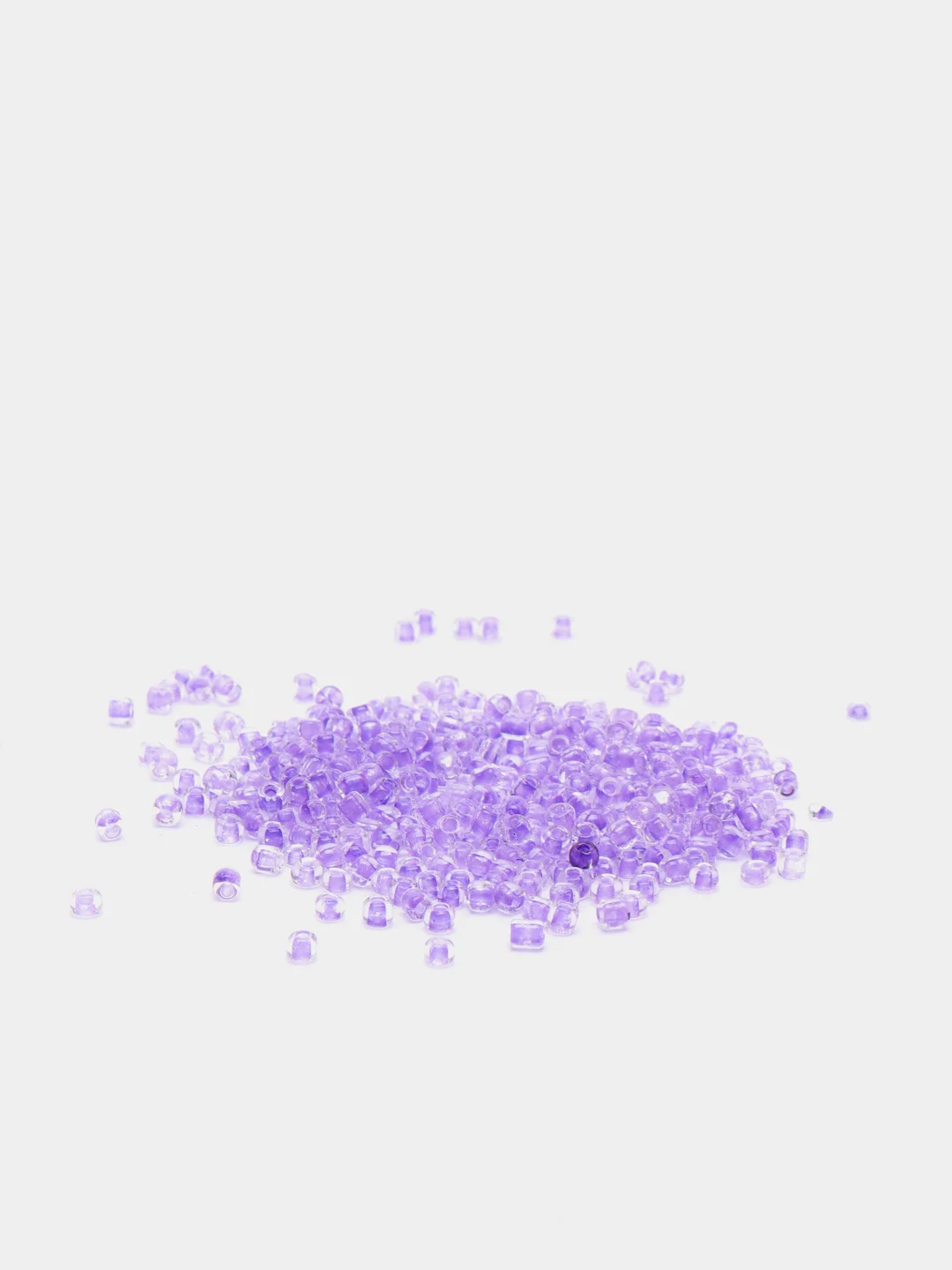 Фиолетовый бисер стеклянный круглый 3 мм 15 г, 500 штук в упаковке