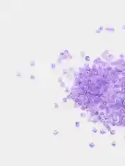 Фиолетовый бисер стеклянный круглый 3 мм 15 г, 500 штук в упаковке