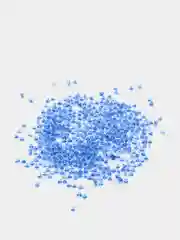 Синий бисер стеклянный круглый 3 мм 15 г, 500 штук в упаковке