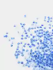 Синий бисер стеклянный круглый 3 мм 15 г, 500 штук в упаковке