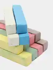 Оранжевый мелки цветные, детские, 12 штук