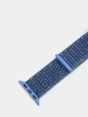 Синий нейлоновый ремешок на липучке для Apple Watch