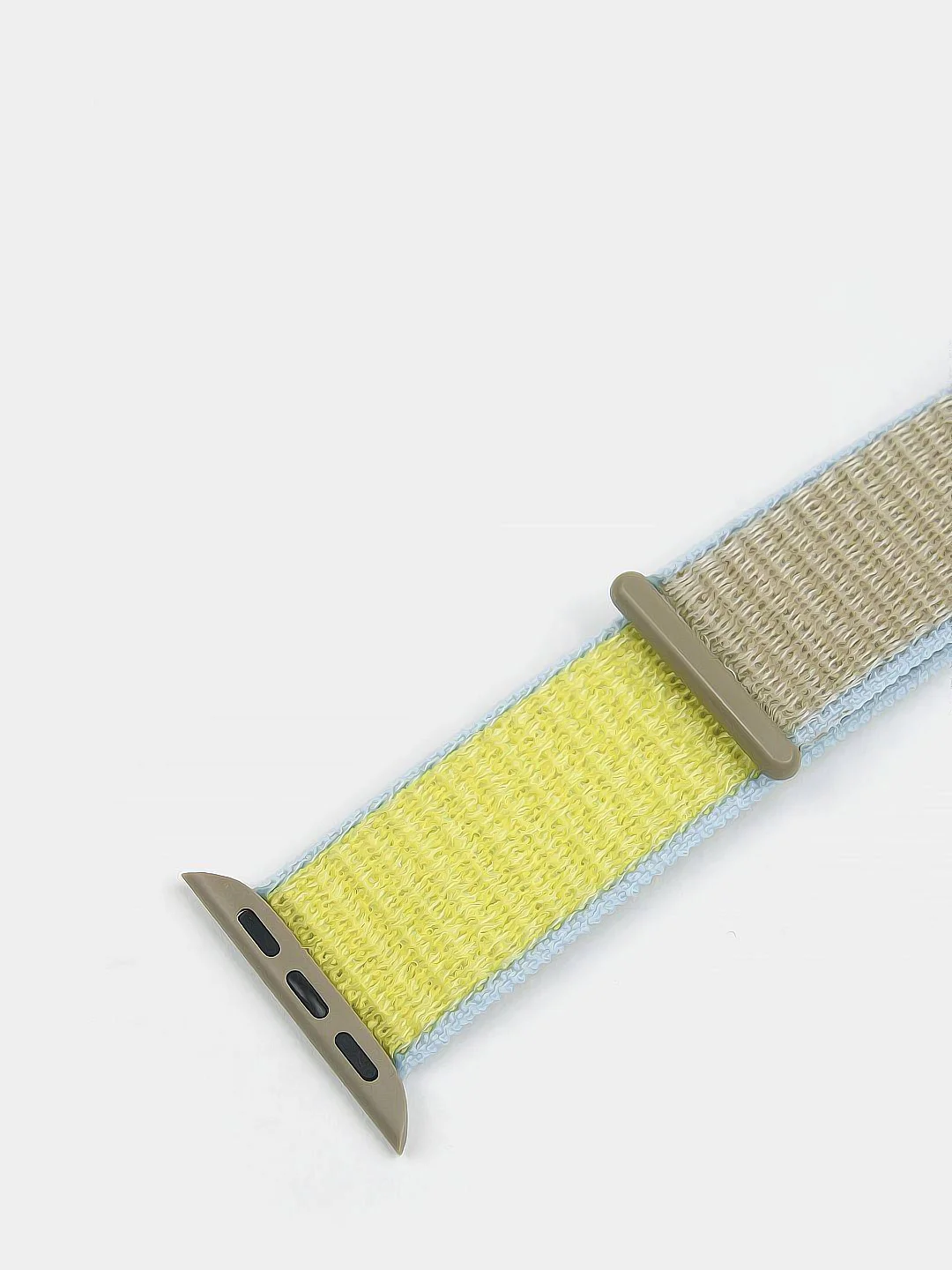 Лимонный нейлоновый ремешок на липучке для Apple Watch