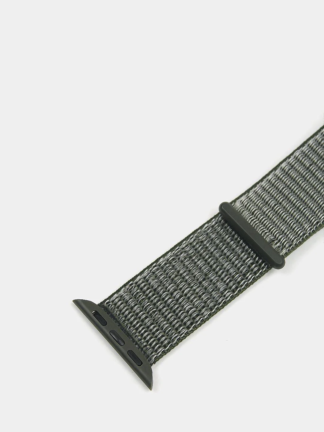 Лесной зеленый нейлоновый ремешок на липучке для Apple Watch
