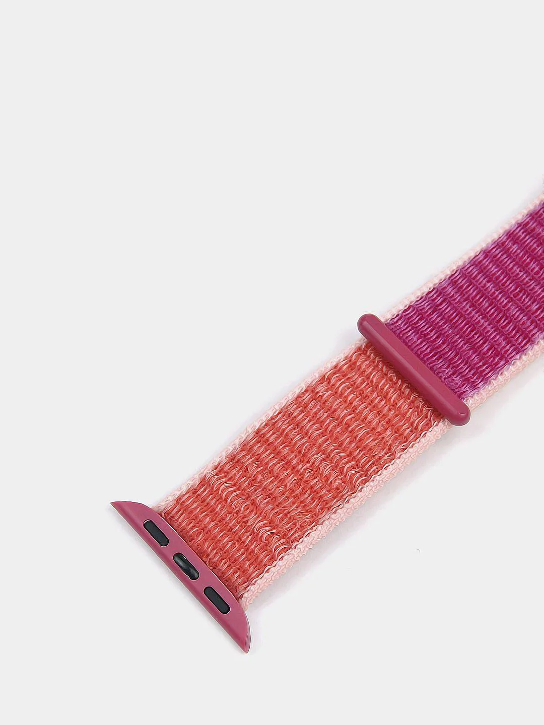 Коралловый меланж нейлоновый ремешок на липучке для Apple Watch