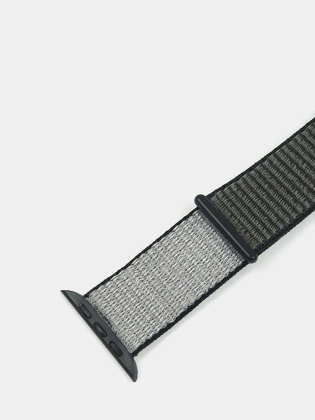 Серый нейлоновый ремешок на липучке для Apple Watch