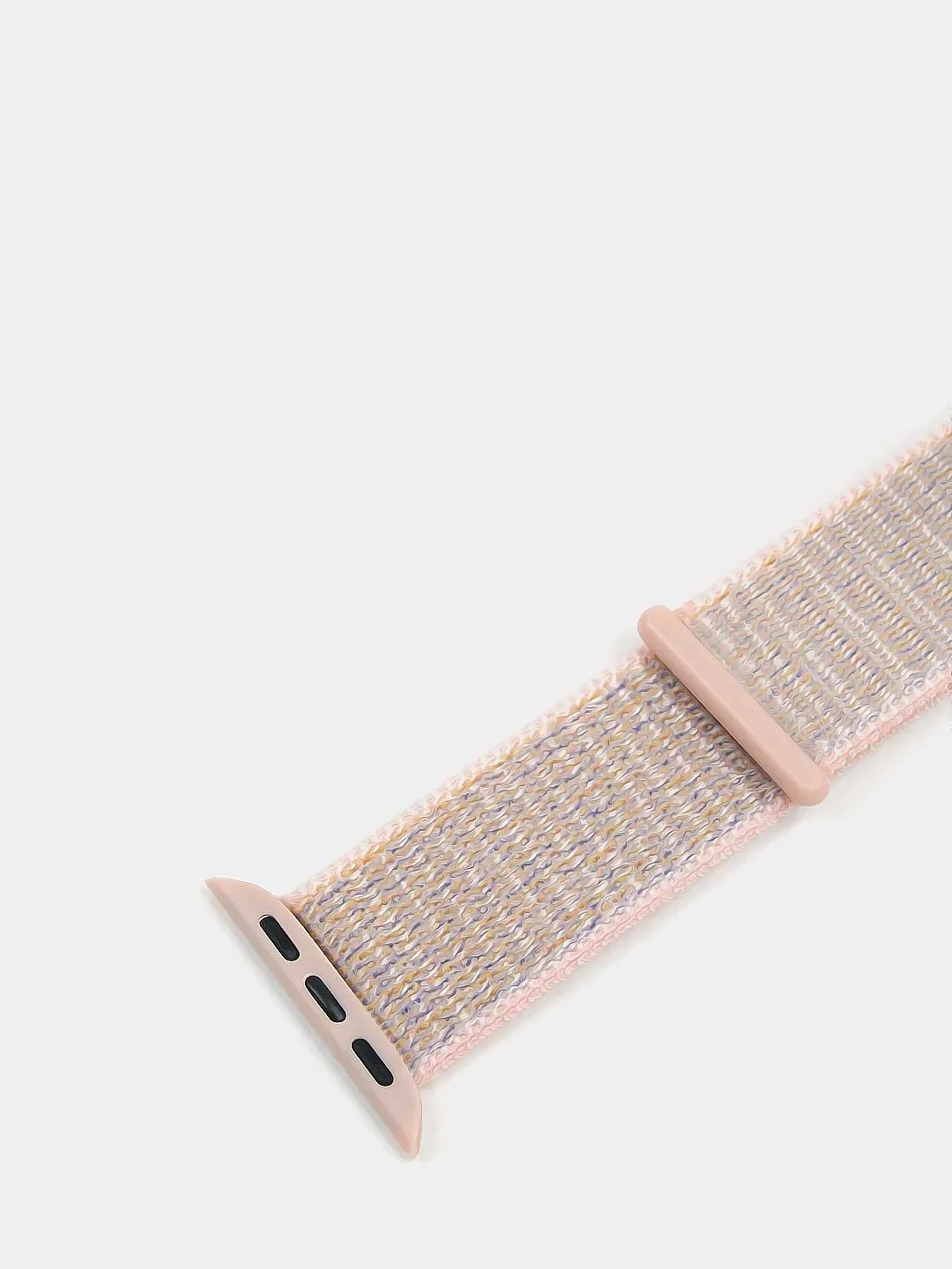 Розовый нейлоновый ремешок на липучке для Apple Watch