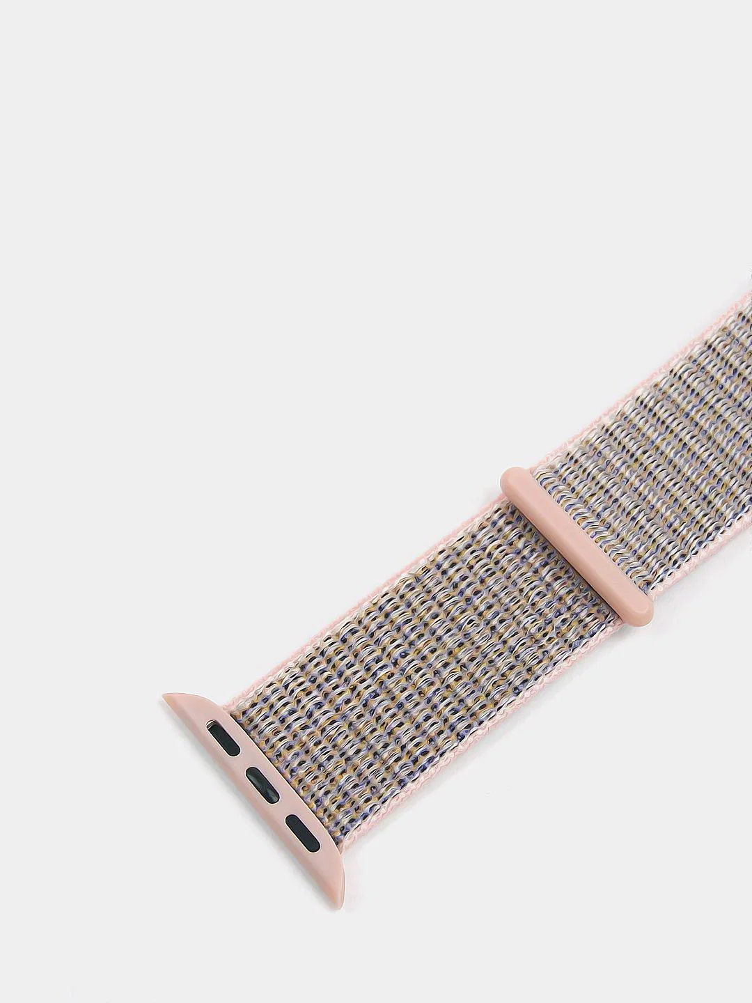 Бежевый меланж нейлоновый ремешок на липучке для Apple Watch