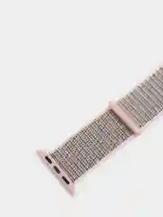 Бежевый меланж нейлоновый ремешок на липучке для Apple Watch