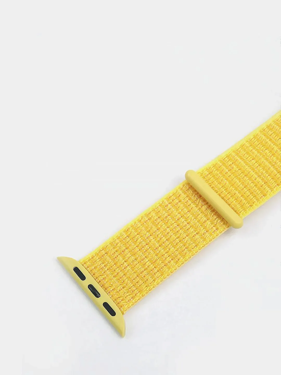 Желтый нейлоновый ремешок на липучке для Apple Watch