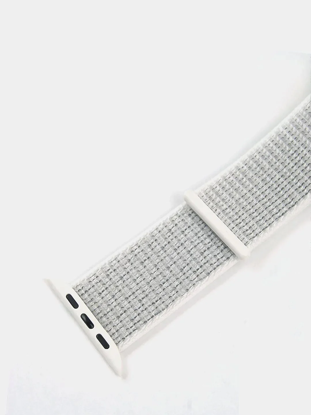 Белый нейлоновый ремешок на липучке для Apple Watch