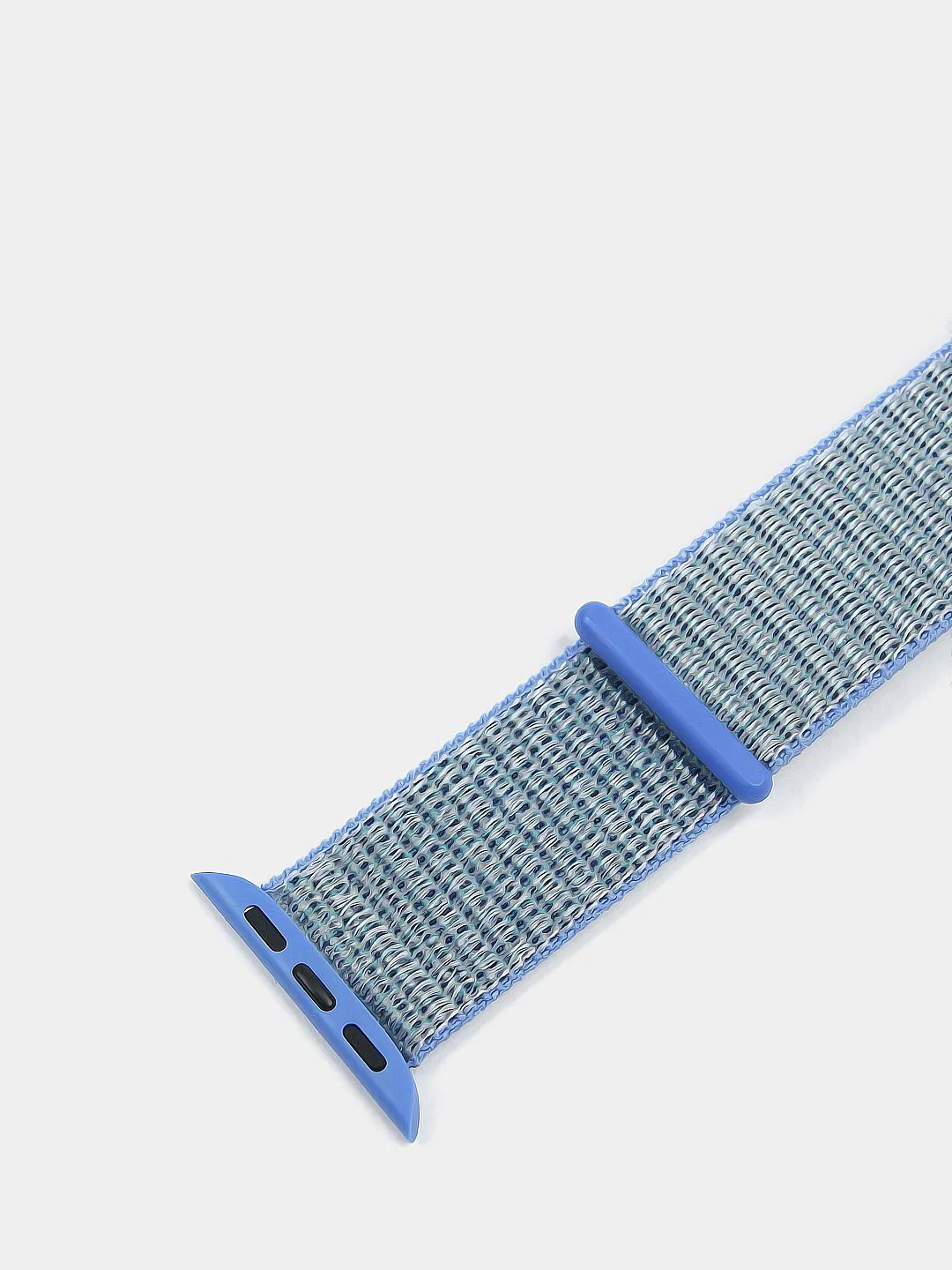 Голубой нейлоновый ремешок на липучке для Apple Watch