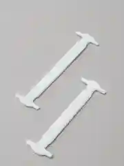 Белый эластичные шнурки, силиконовые
