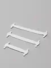 Белый эластичные шнурки, силиконовые