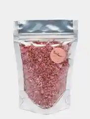 Мерцающая соль шиммер для ванны аромат клубника