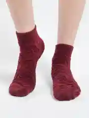 Аметистовый носки женские махровые с узором