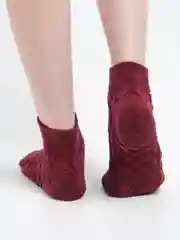 Аметистовый носки женские махровые с узором