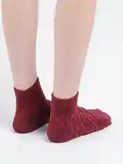 Аметистовый носки женские махровые с узором