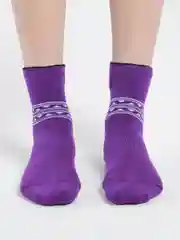 Фиолетовый носки махровые женские