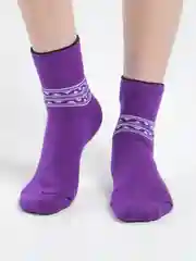 Фиолетовый носки махровые женские