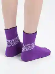 Фиолетовый носки махровые женские